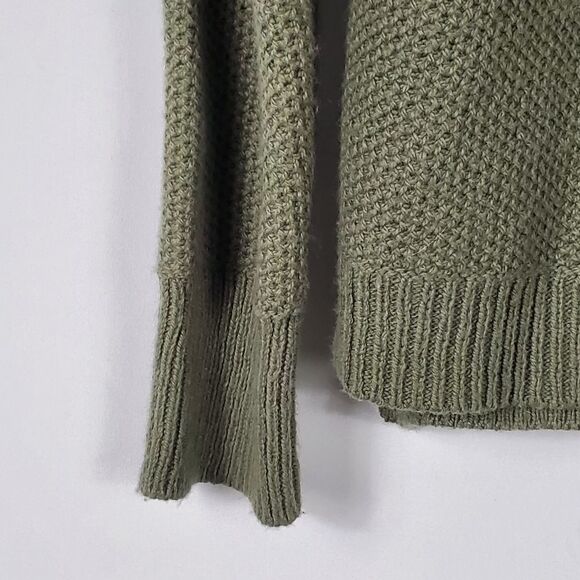 NWOT Madewell Ribbed Turtleneck Sweater in Green - Medium - Picture 6 of 9